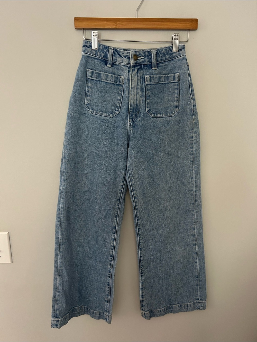 Rolla's Sailor High Rise Crop Wide Leg Jeans Size 25 - Picture 2 of 8